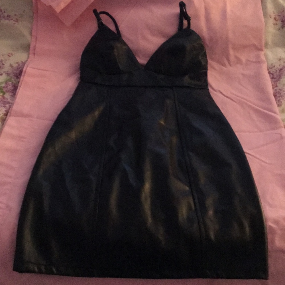 Black mini dress